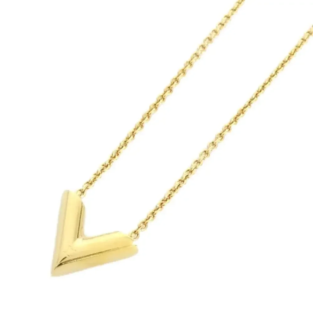LOUIS VUITTON Gold Necklace